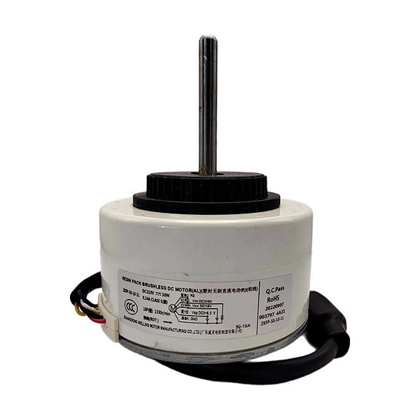 MOTOR VENTILADOR CORRENTE COTÍNUA EVAPORADORA ELGIN ECO INVERTER II 24 À 30.000 BTUS - HJFI/QI - HSQI - ZKFP50101L