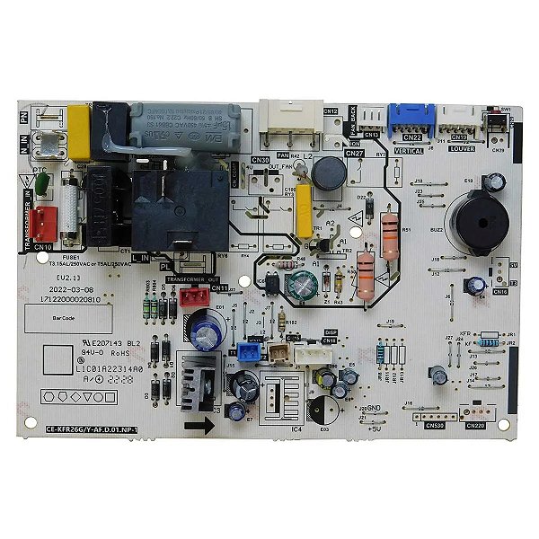 PLACA DA EVAPORADORA SPLIT SPRINGER MIDEA 9.000 BTUS - 17122000A15656