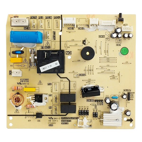 PLACA DA EVAPORADORA SPLIT ELGIN ECO CLASS 12.000 BTUS QUENTE E FRIO - HAQI12B2FA