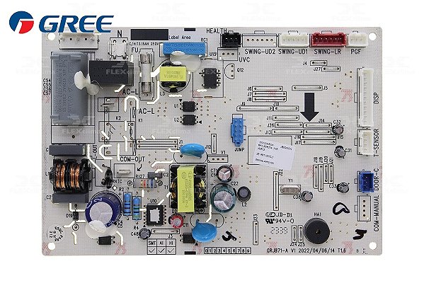 PLACA DA EVAPORADORA SPLIT GREE INVERTER G-TOP PLUS 12.000 BTUS - 300002063524