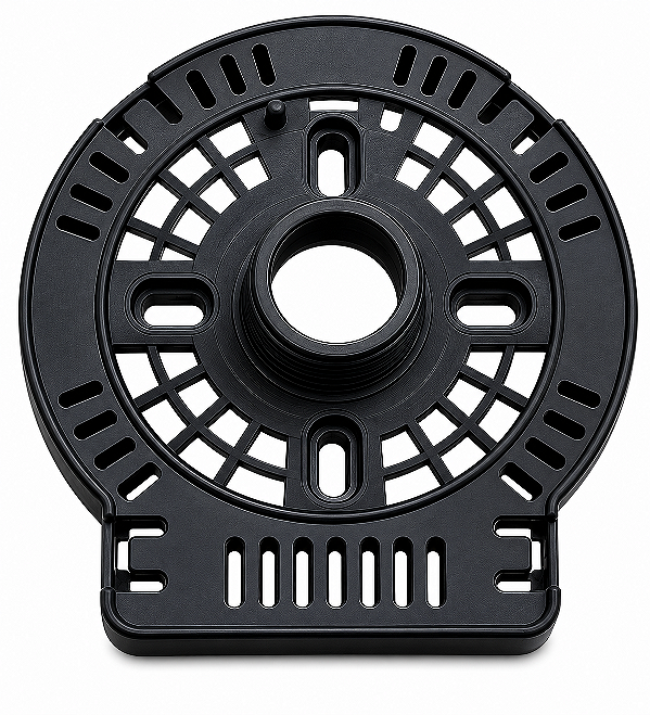 TAMPA PLÁSTICA DO SUPORTE DO MOTOR DO VENTILADOR DE MESA ELGIN 7 PÁS BREEZE AIR 40 CM