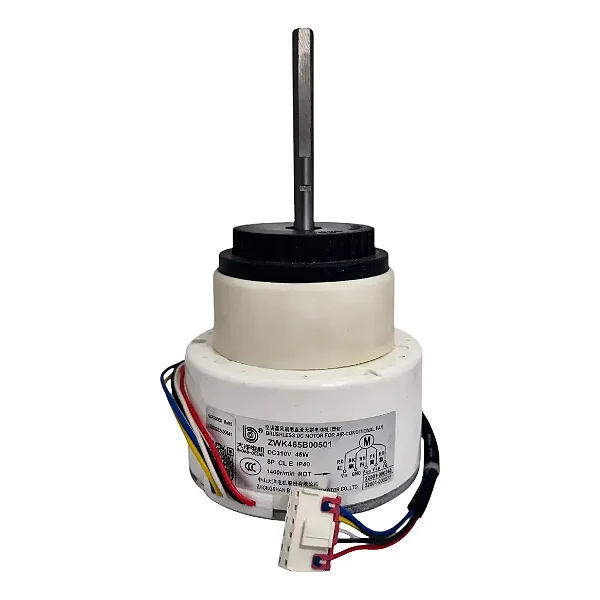 MOTOR VENTILADOR DA EVAPORADORA SPLIT AGRATTO LIV TOP INVERTER 24.000 BTUS - ZWK465B00501 - LCST24FI-021
