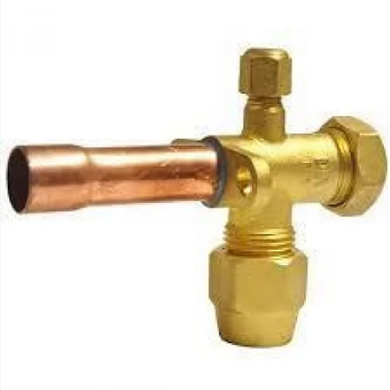 VÁLVULA DE SERVIÇO 3/4 C/ACESSO 1/4SAE TIPO SCHRADER