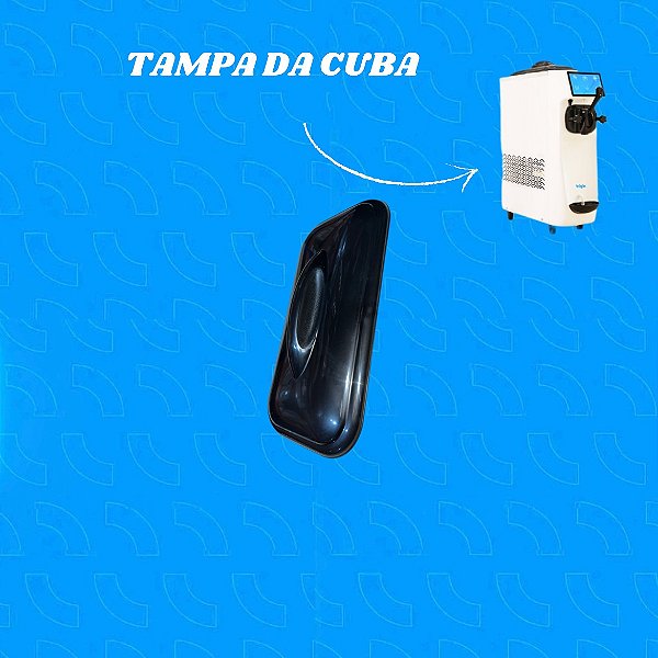 TAMPA DA CUBA MÁQUINA DE SORVETE ELGIN GELATTA EXPRESSO