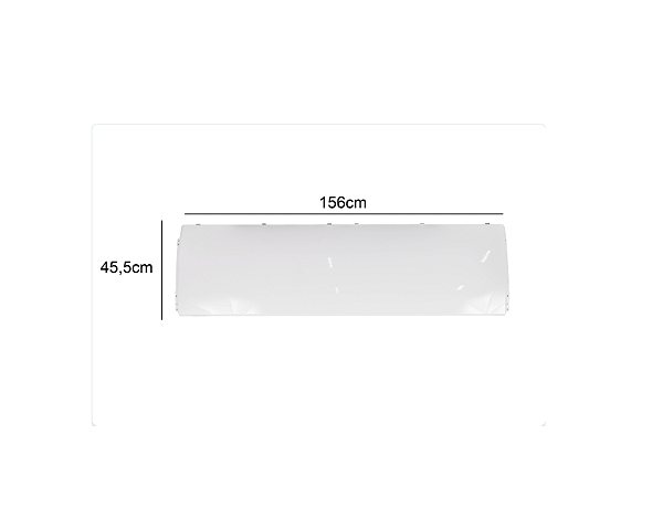 PAINEL FRONTAL CH2 DE PLASTICO ABS SPLIT CARRIER 48 A 60.000 BTUS - 38801522
