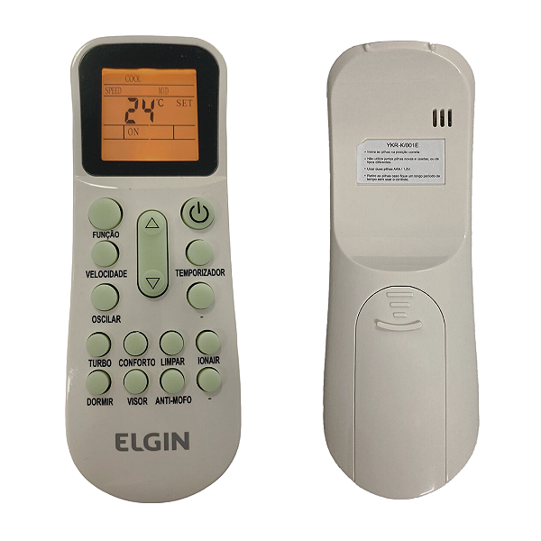 CONTROLE REMOTO SPLIT AGRATTO NEW ICS E ICST - YKR-K/001E