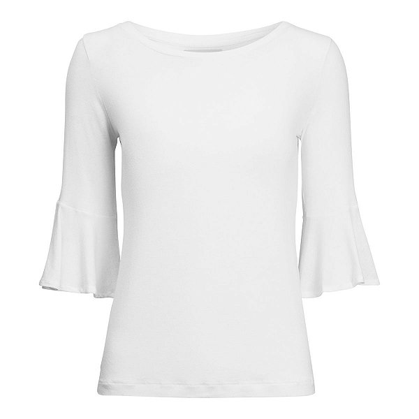 Blusa Babados Linho Branco