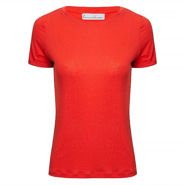 TShirt Essential Linho Coral Gola C