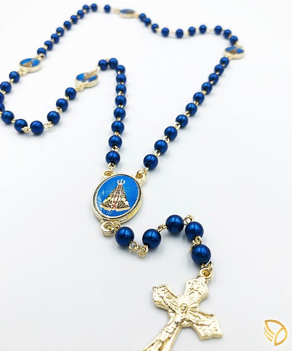 Terço Perola Azul - NS Aparecida