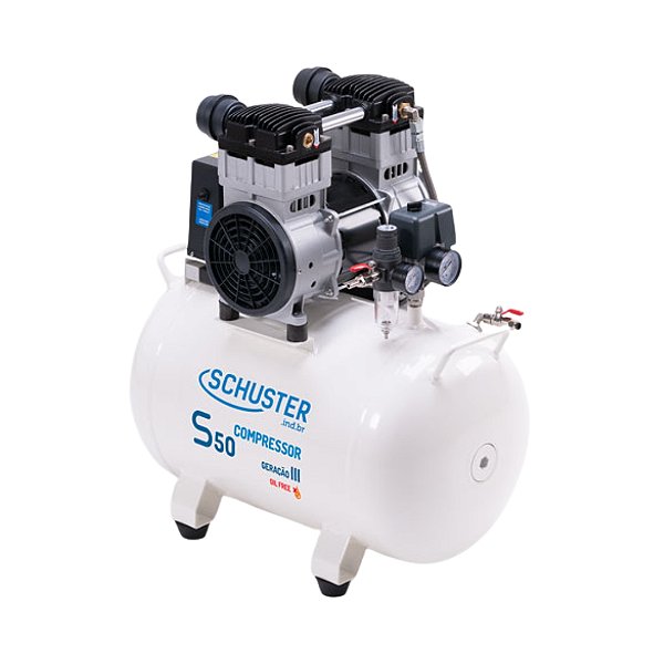 Compressor Odontológico 43L 2HP Isento de Óleo - Schuster