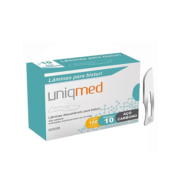 Lâmina para Bisturi Aço Carbono - Uniqmed
