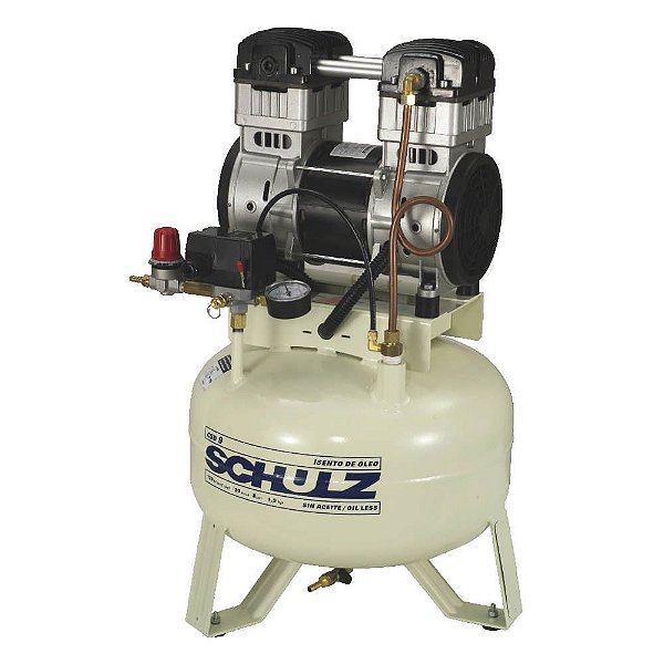 Compressor Odontológico 29L 1,5HP Isento de Óleo - Schulz