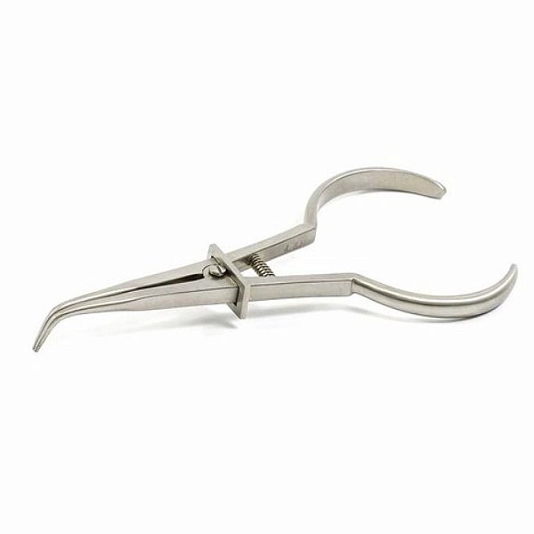 Pinça Porta Grampo Palmer Com Serrilha - Quinelato