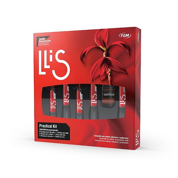 Kit de Resina Llis Practical com 5 unidades + Ambar 4ml - FGM