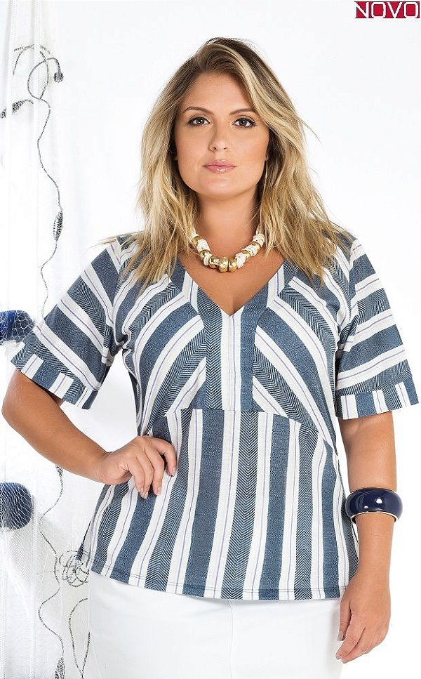 blusas social plus size