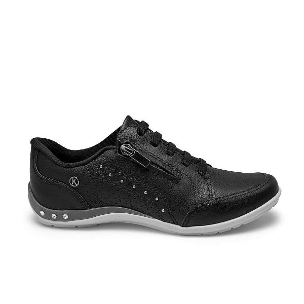 Tenis Feminino Kolosh Couro Calcefacil Feixo Lateral