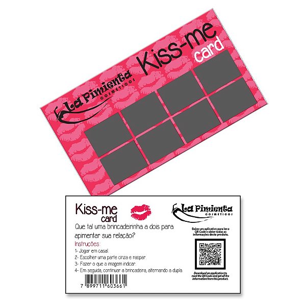 Raspadinha Kiss-me Card