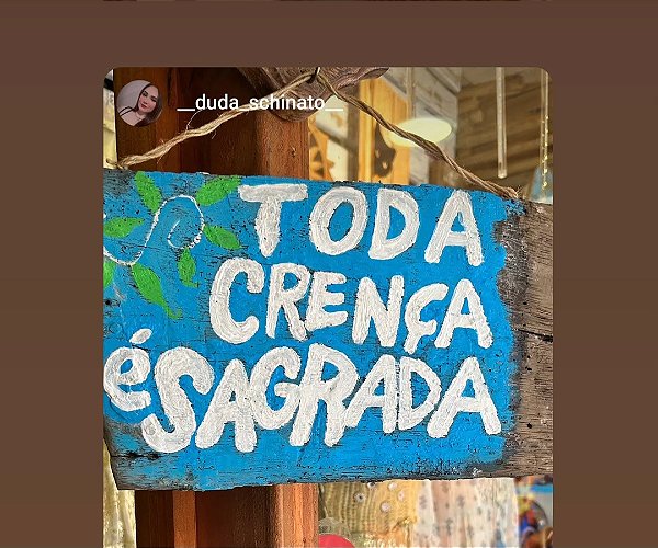 Toda crença é sagrada