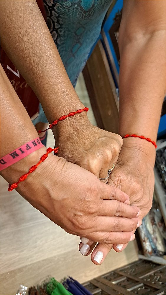 Pulseira de 7 Nós Vermelha