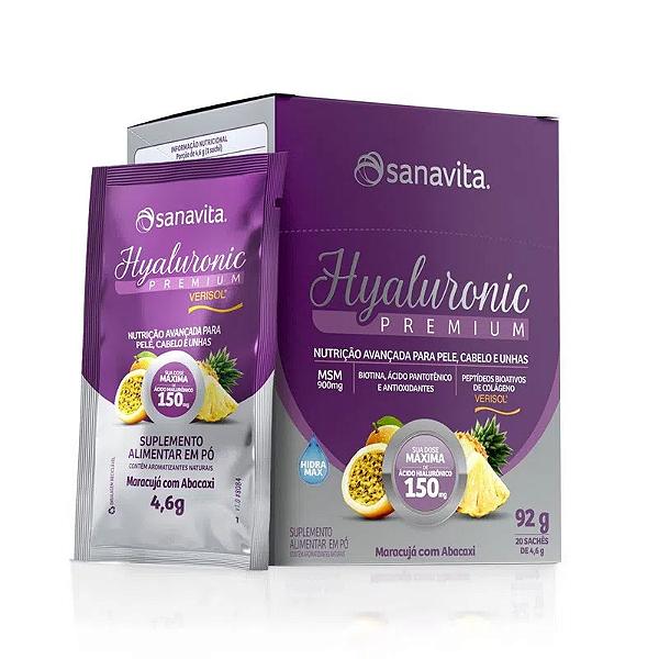 HYALURONIC PREMIUM - 150MG - 20 SACHES - SANAVITA