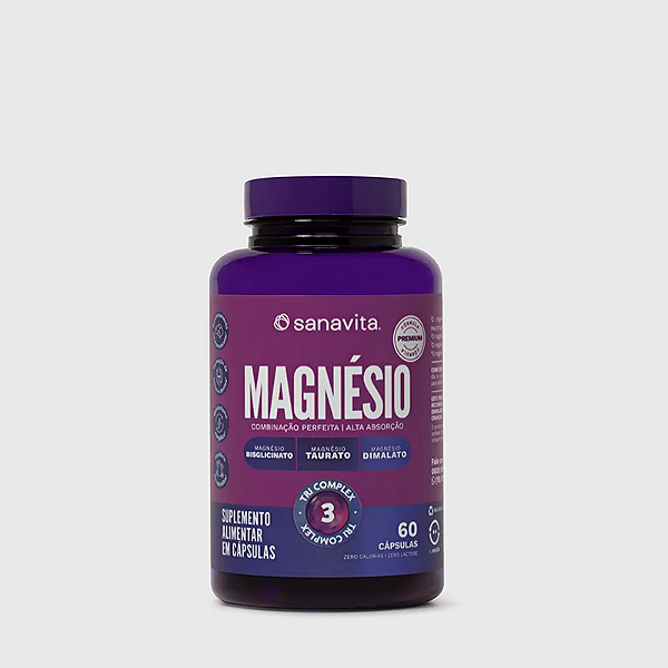 TRI MAGNÉSIO TRI COMPLEX 60 CAPS - SANAVITA