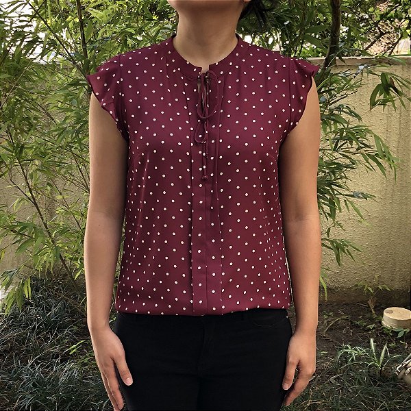 Blusas românticas com babados Clearance