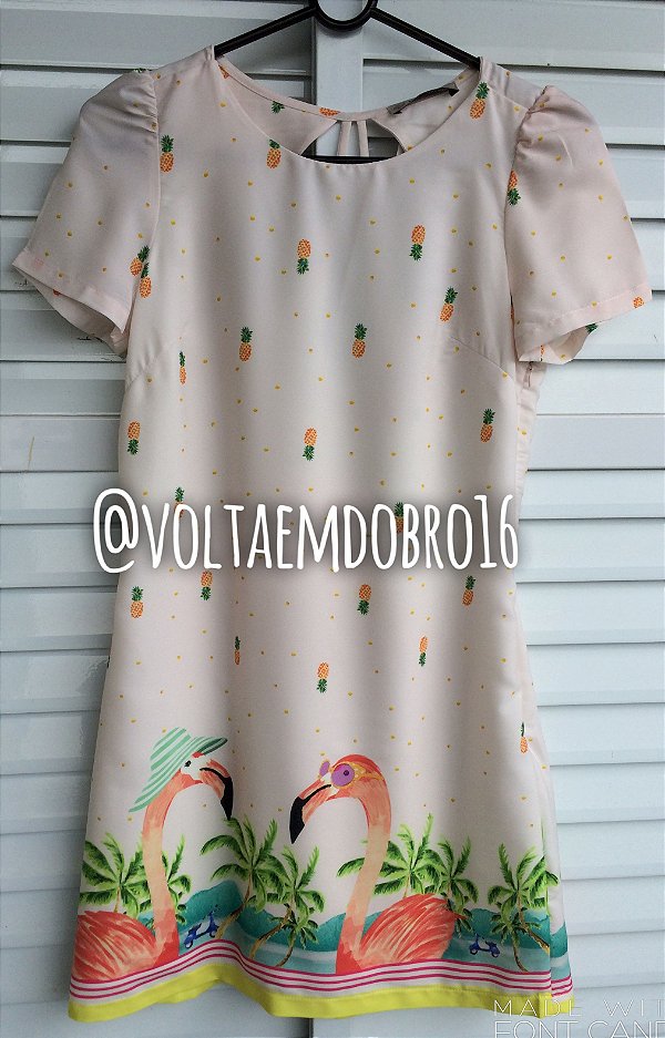 vestido de flamingo adulto
