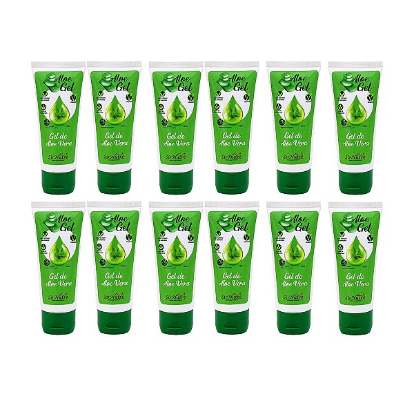 Gel de Aloe vera - TODA ALOE - Caixa com 12 unidades