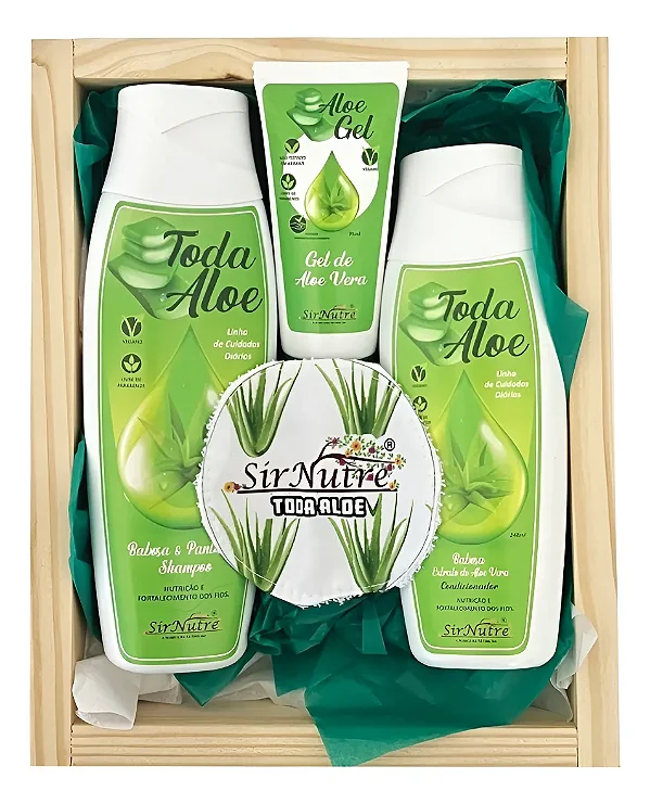 Kit TODA ALOE Calvície 3 produtos +Estojo+Ecopad