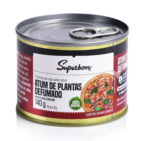 Atum De Plantas Defumado 140g - Superbom