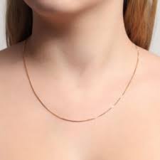 Colar veneziana 45cm banho de ouro amarelo e branco