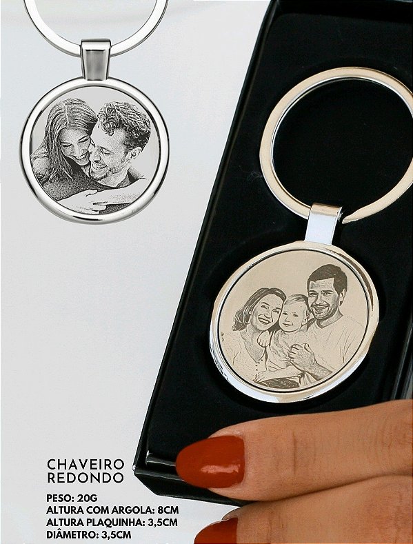 Chaveiro em Aço Personalizado