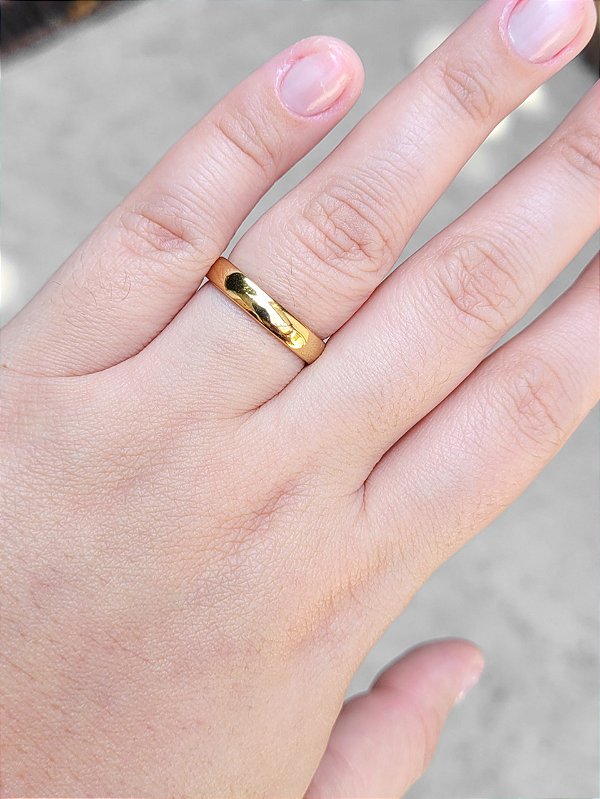 Aliança Boleada 4mm