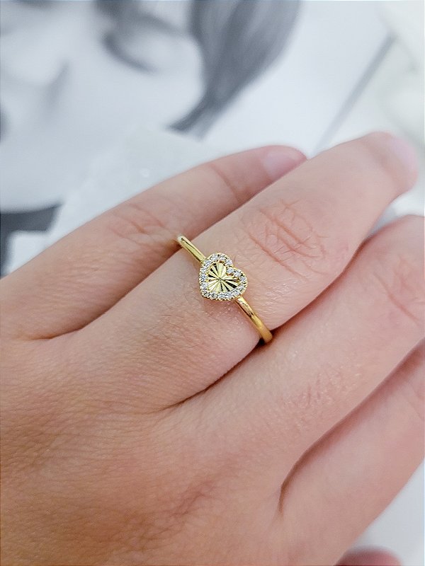 Anel Coração Delicado