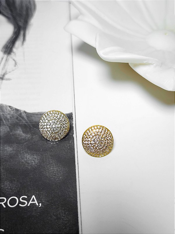 Brinco Redondo Cravejado