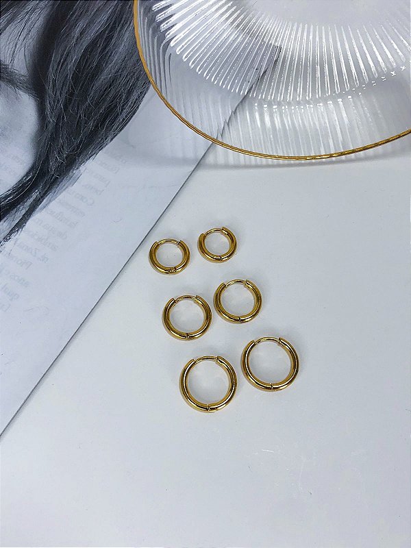 Argola Lisa Fina Redonda