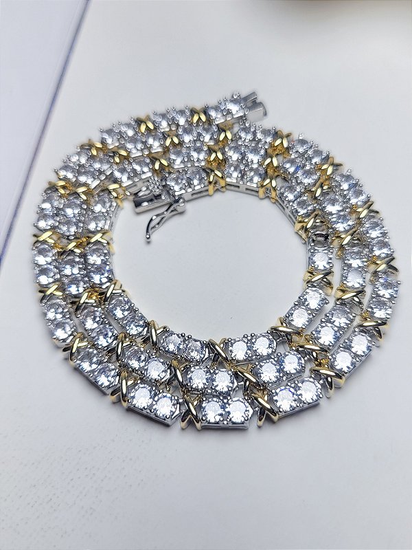 Colar Riviera com Mistura de Banhos