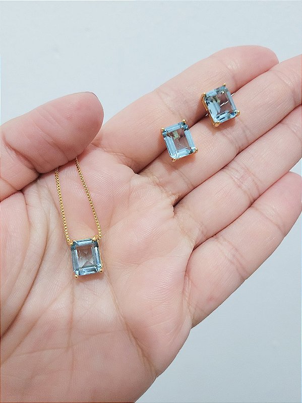Conjunto Topázio Retangular