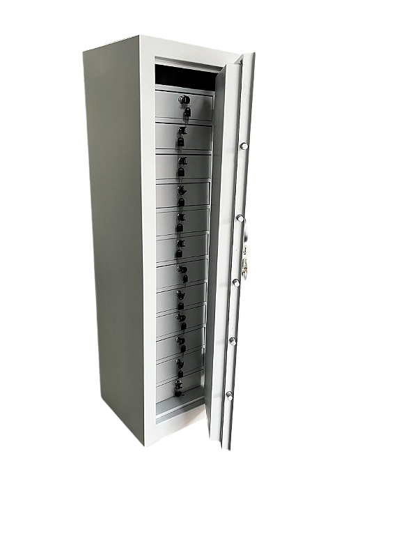 COFRE ELETRÔNICO COM 12 GAVETAS 140x42x40