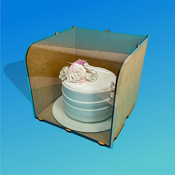 CAIXA PARA BOLO (MODELO 2) CAKE BOX 22 CM