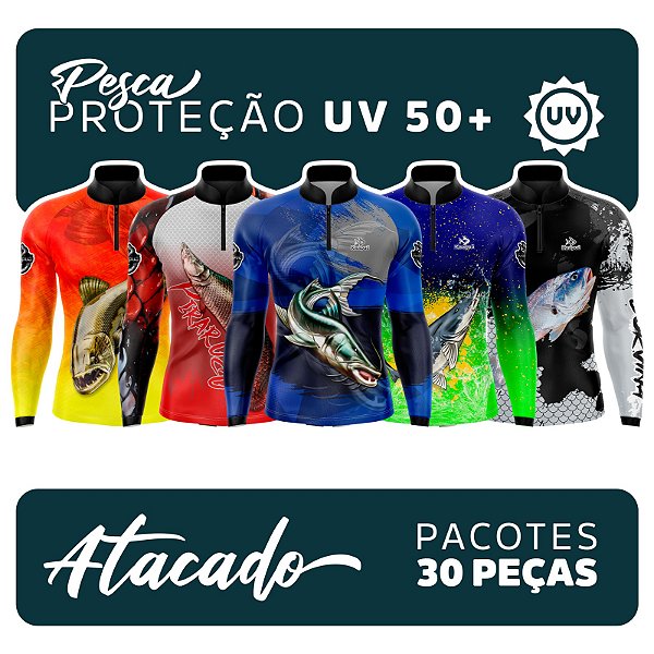Kit - Combo de Camisas - Camisetas de Pesca