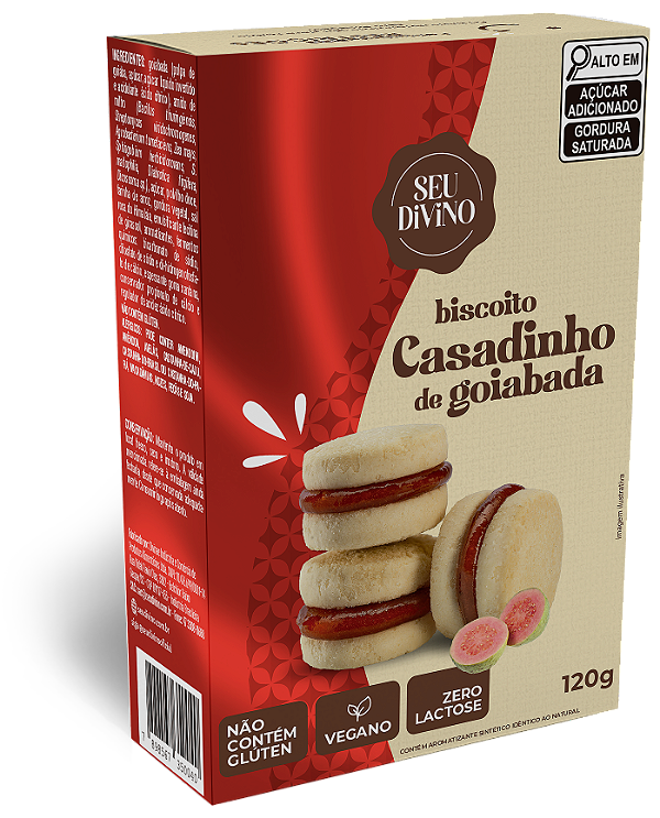Casadinho de Goiabada 120g - Vegano, Sem Glúten e Lactose