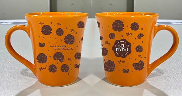 CANECA SEU DIVINO - COOKIE OXFORD TULIPA AMARELA 330ML