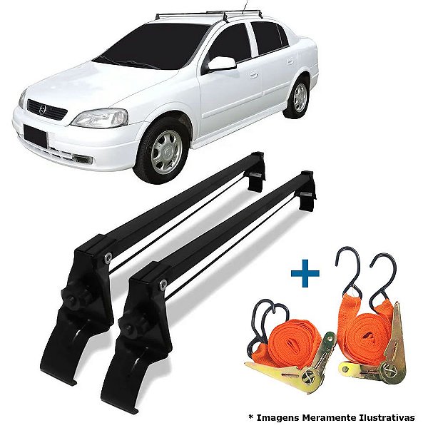 Rack Teto Astra 1999 à 2013 4 Portas + 2 Cintas de Amarração