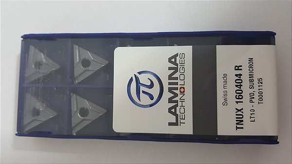 Inserto Lamina Tnux 160404 R Lt 10 Caixa Com 10 Pçs