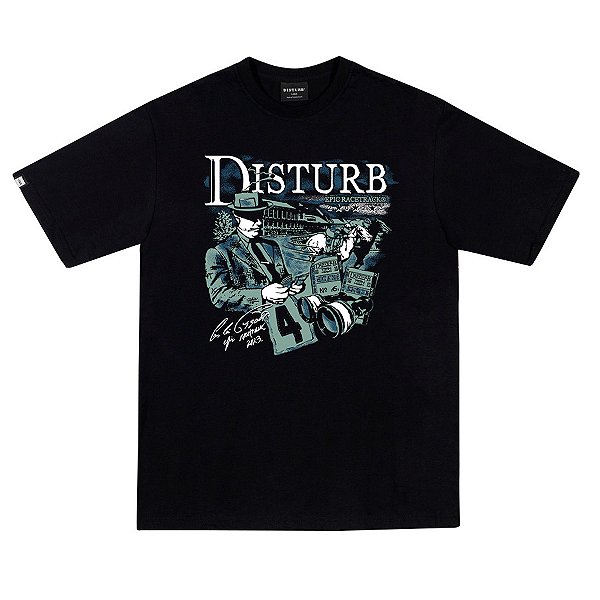 Camiseta Disturb - The Booker Tee In Black