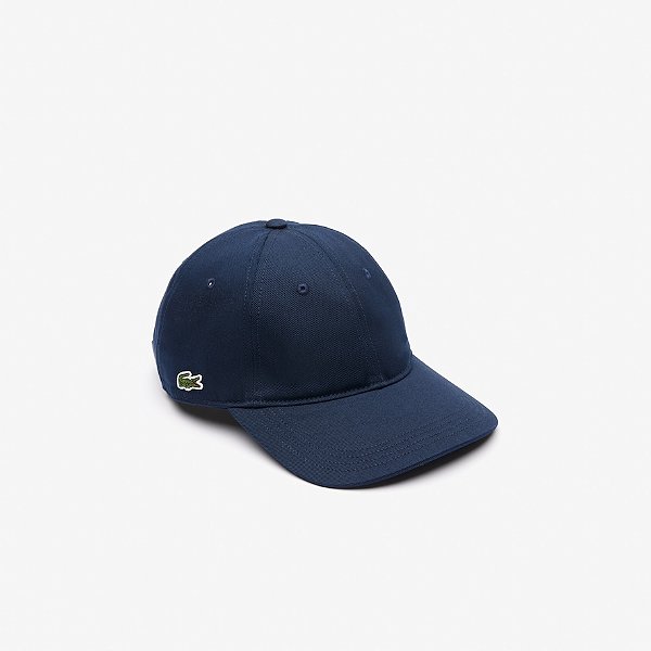Boné Lacoste - Boné Lacoste Unissex em Sarja Azul