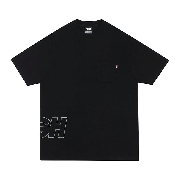 Camiseta High Company - Work Tee Outline Logo Preta