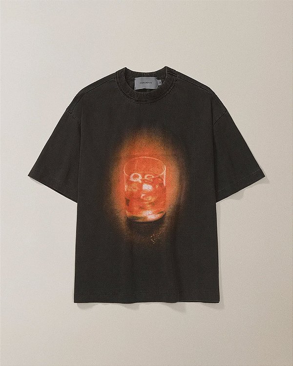 Camiseta Quadro Creations - Negroni Boxy Stoned Preto