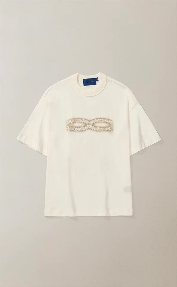 Camiseta Quadro Creations - Arqueólogos Boxy Branca